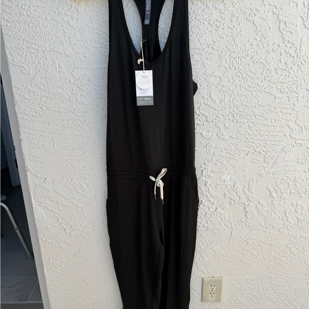 Vuori Black Sleeveless Jumpsuit
